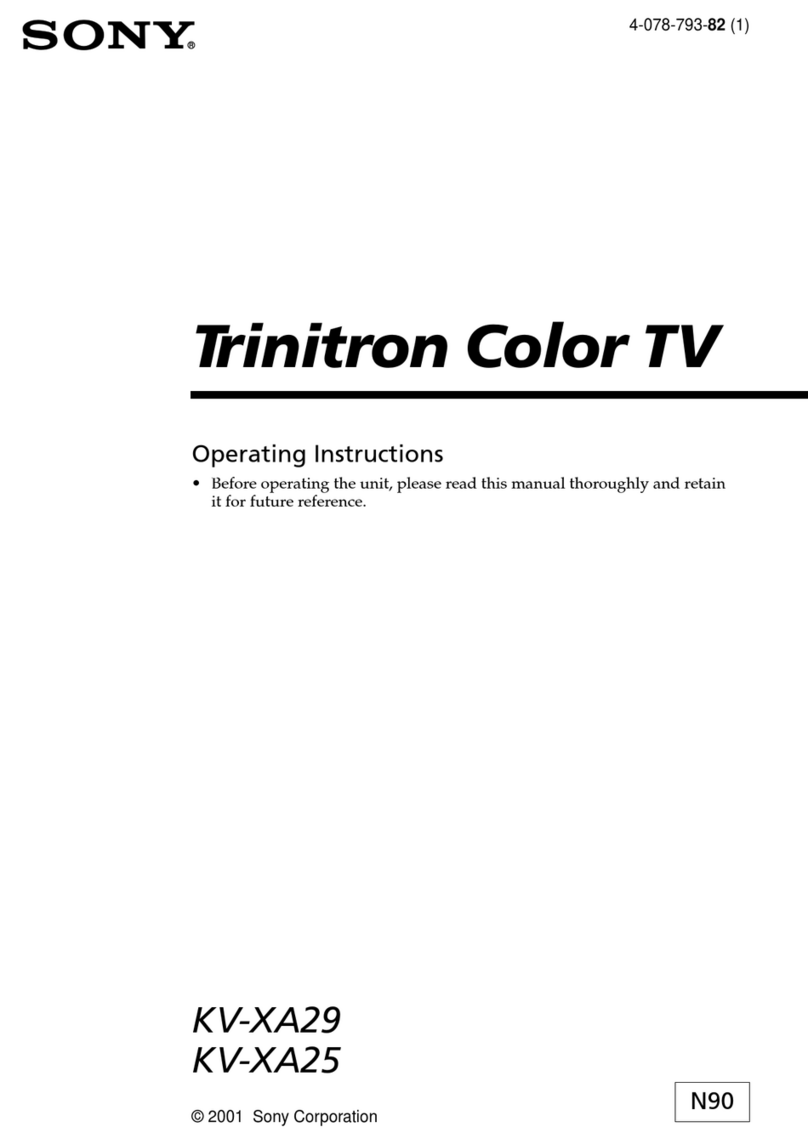 Sony Trinitron KV-XA29 User manual