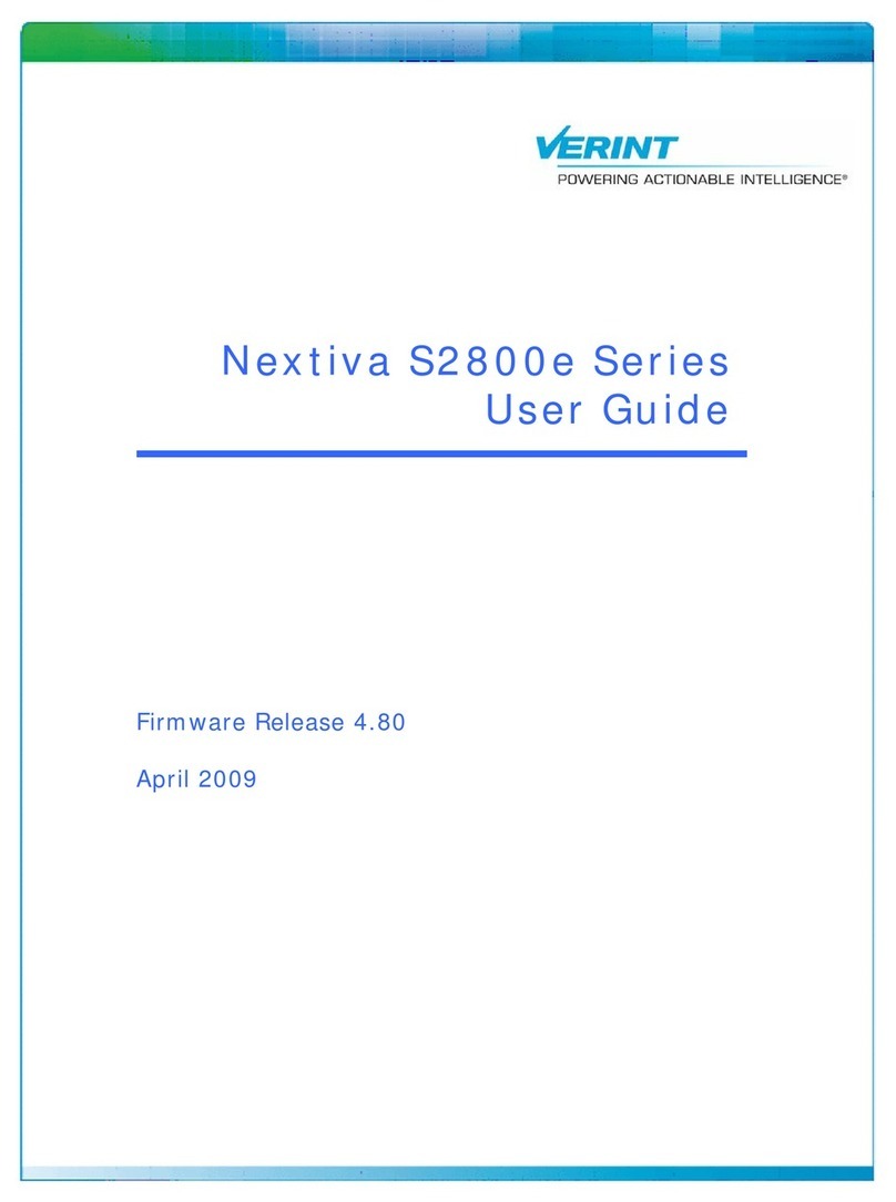 Verint NEXTIVA S2800E series user guide