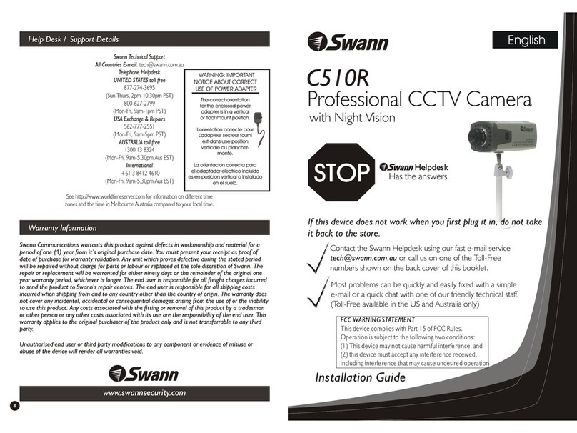Swann C510R User manual Swann C510R User manual