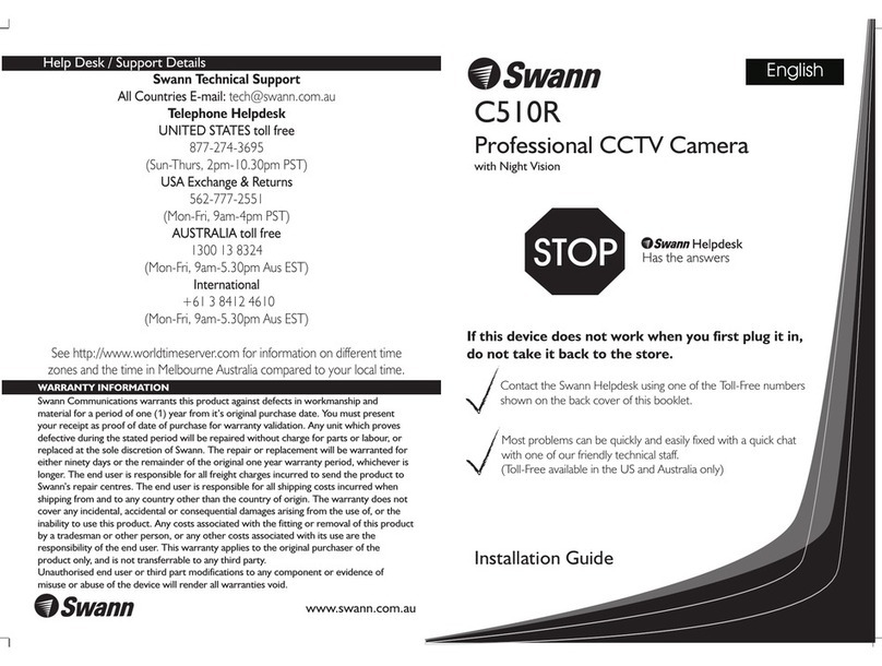 Swann C510R User manual