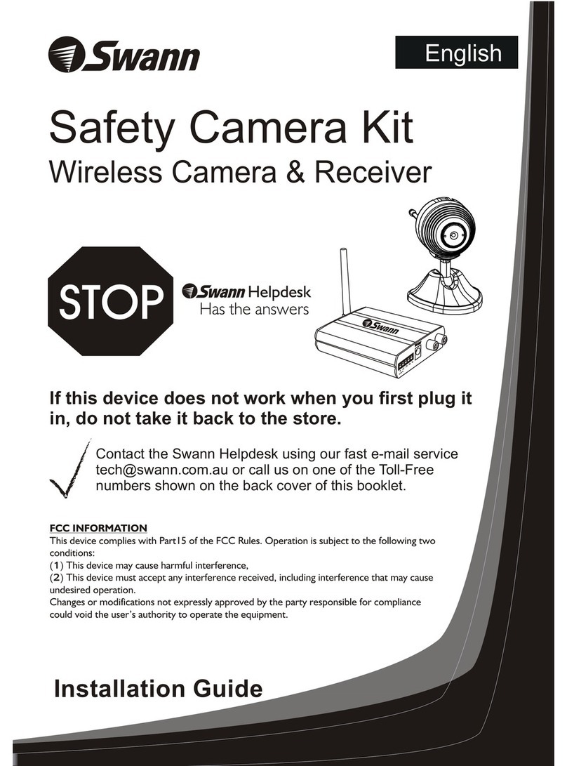 Swann Safety Camera Kit Wireless Camera & Receiver installation guide