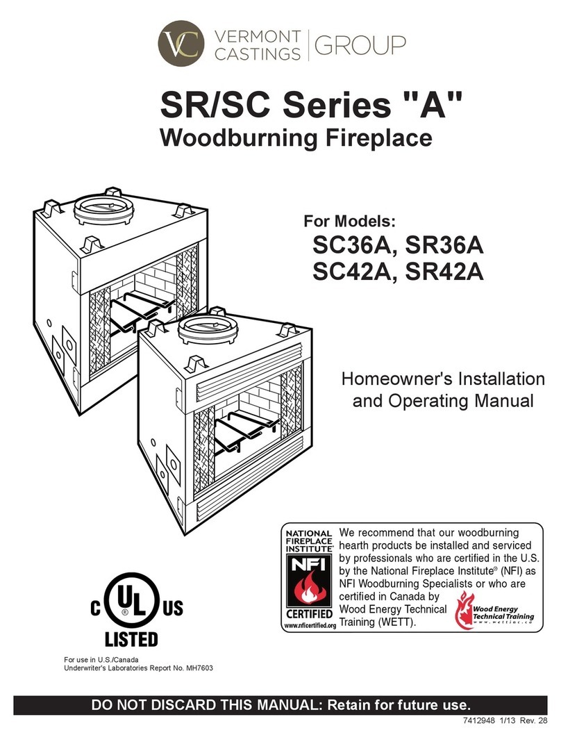 Vermont Castings SC36A operating manual