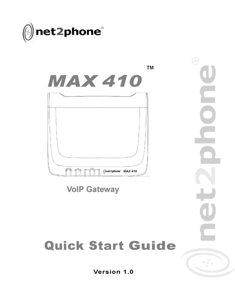 Net2Phone Max 410 quick start guide