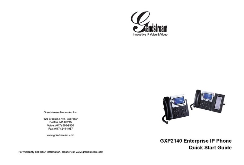 Grandstream Networks GXP2140 User manual Grandstream Networks GXP2140 User manual