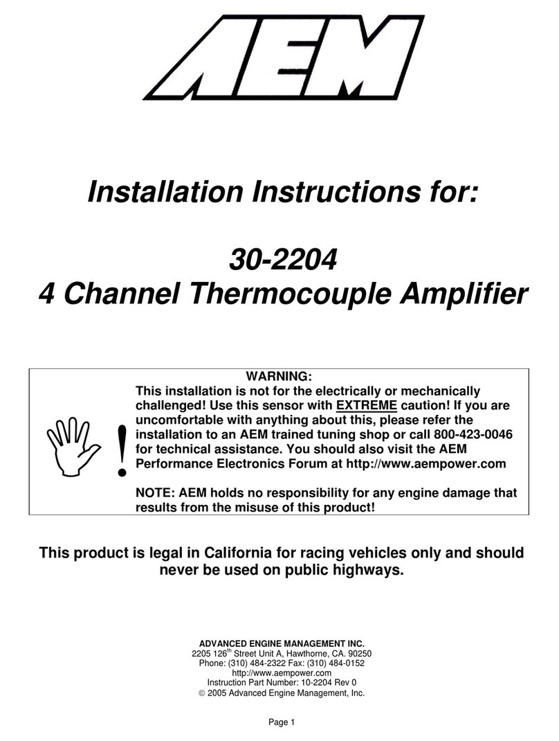 AEM 30-2204 installation instructions