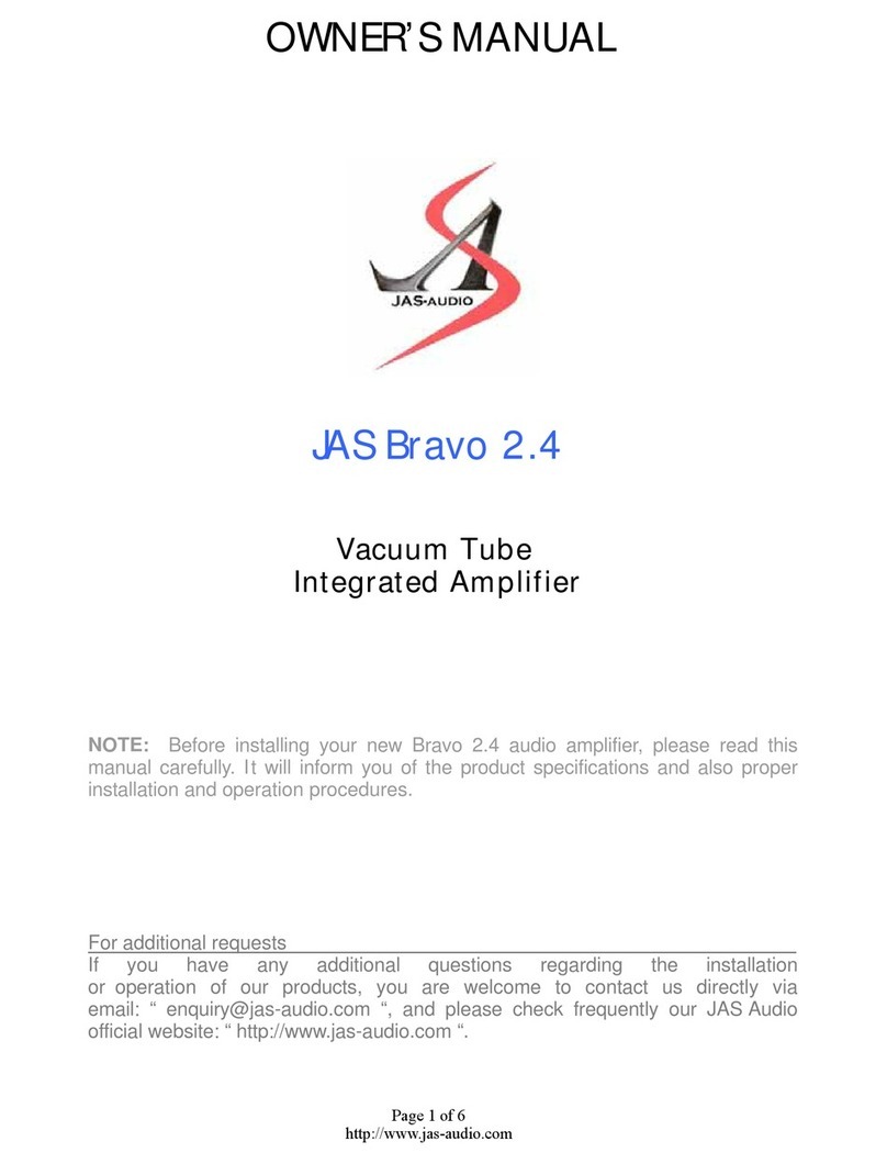 Jas Audio Bravo 2.4 owner's manual