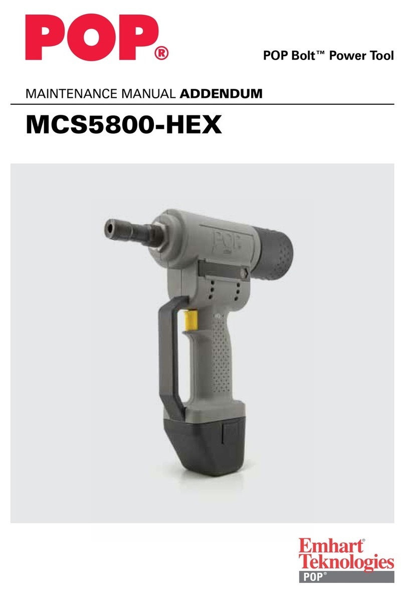 Pop Bolt MCS5800-HEX User manual Pop Bolt MCS5800-HEX User manual