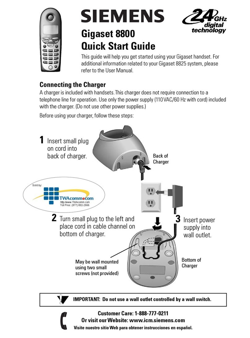 Siemens Gigaset 8800 User manual