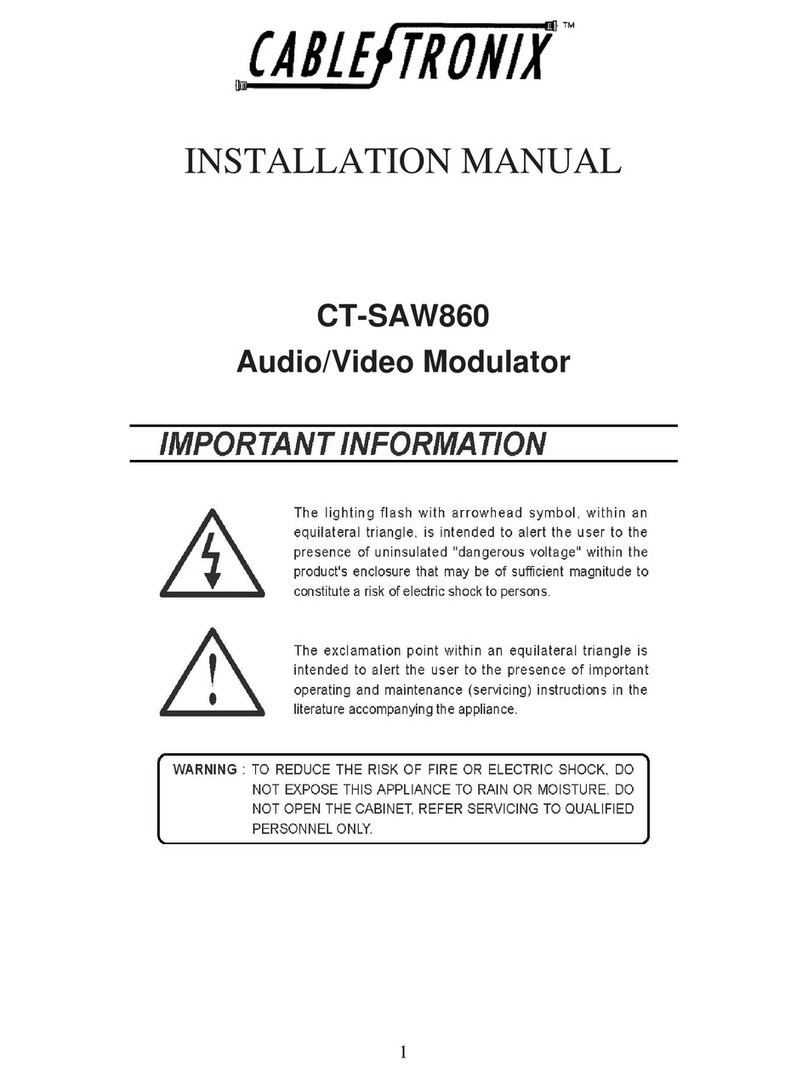 Cable-Tronix CT-SAW860 User manual