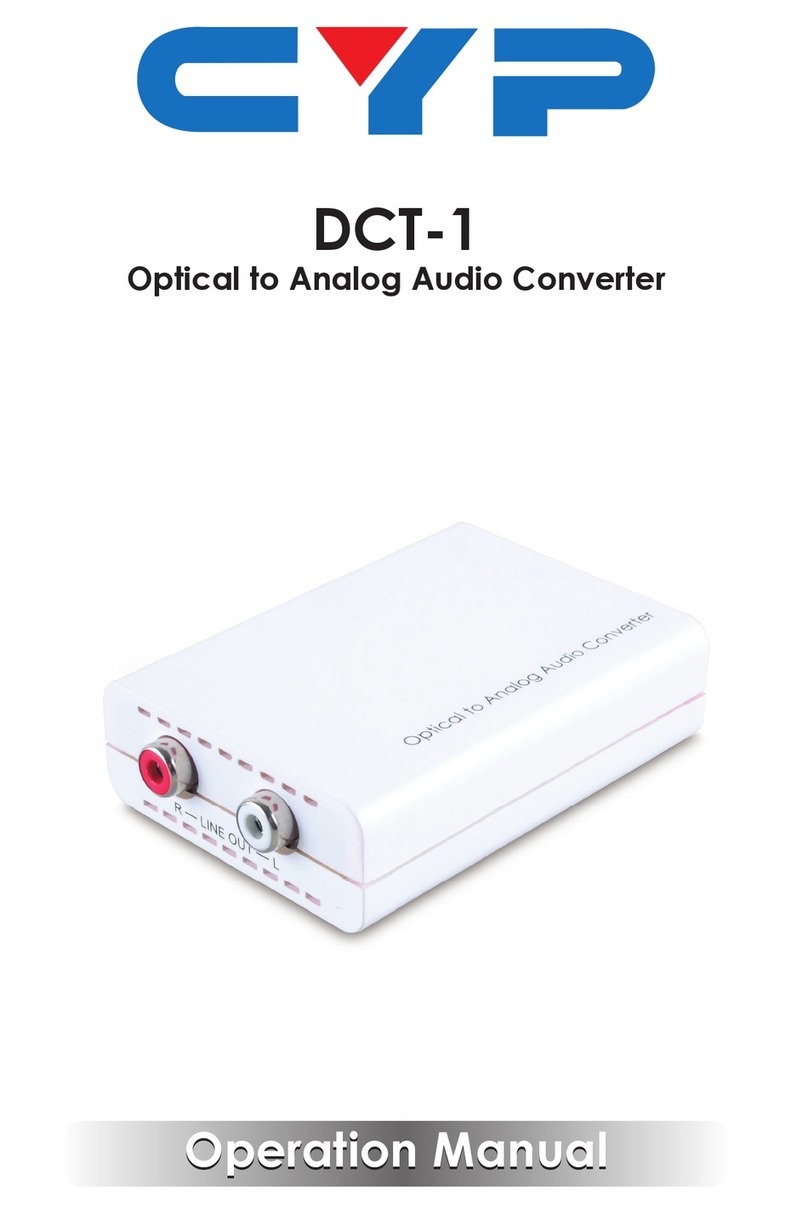 CYP DCT-1 User manual