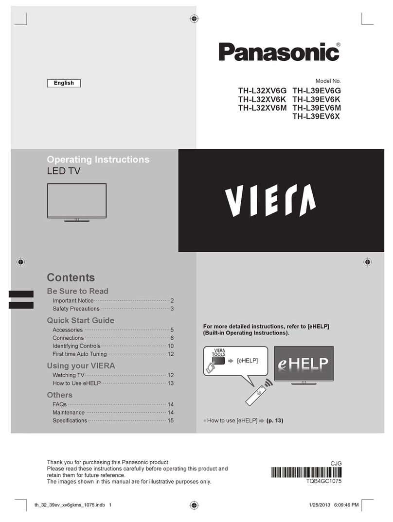 Panasonic Viera TH-L32XV6G User manual
