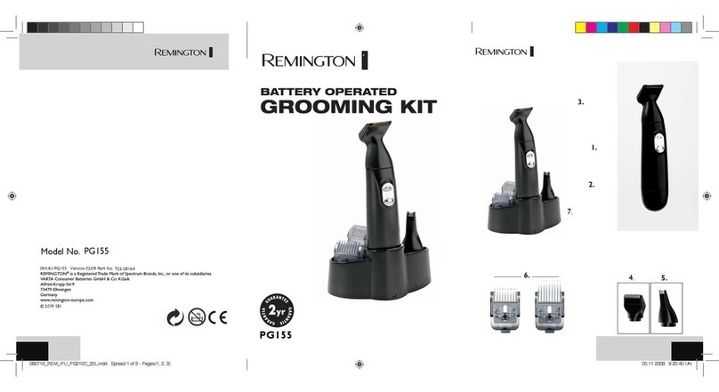 Remington PG155 User manual