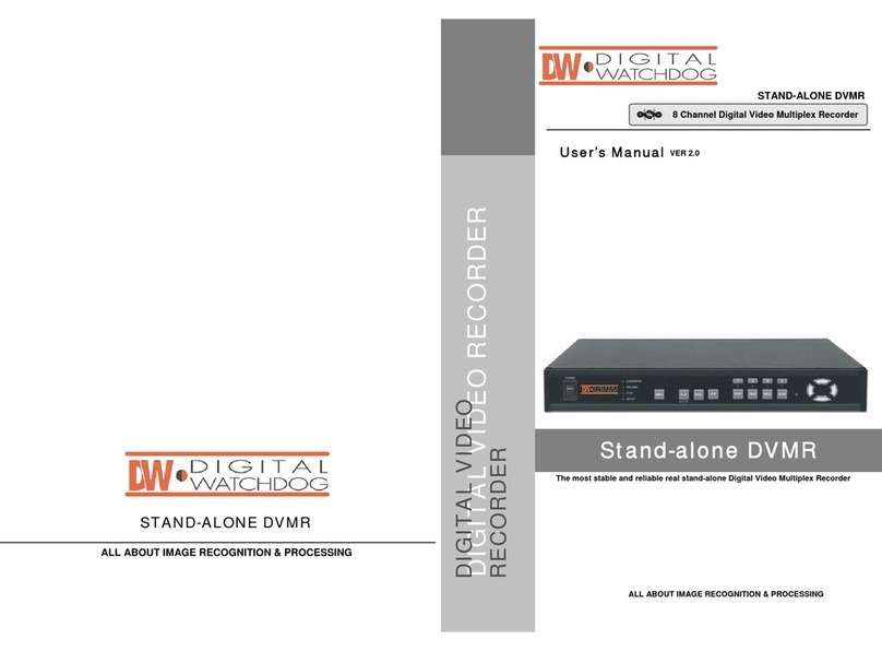 Digital Watchdog Stand alone DVMR user manual