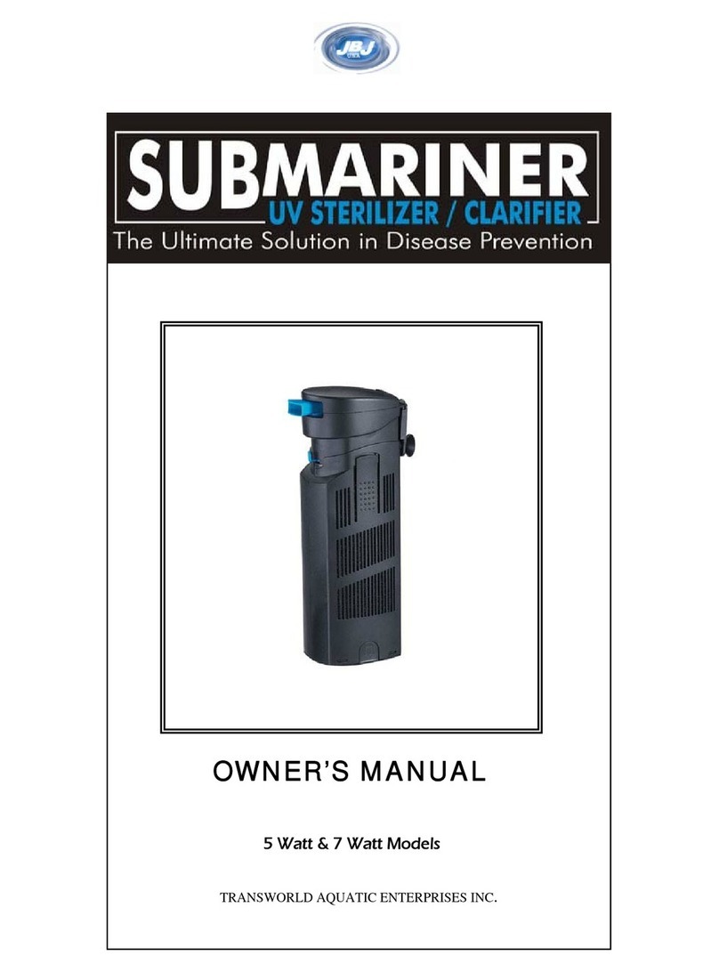 JBJ Submariner UVF-5W owner's manual JBJ Submariner UVF-5W owner's manual