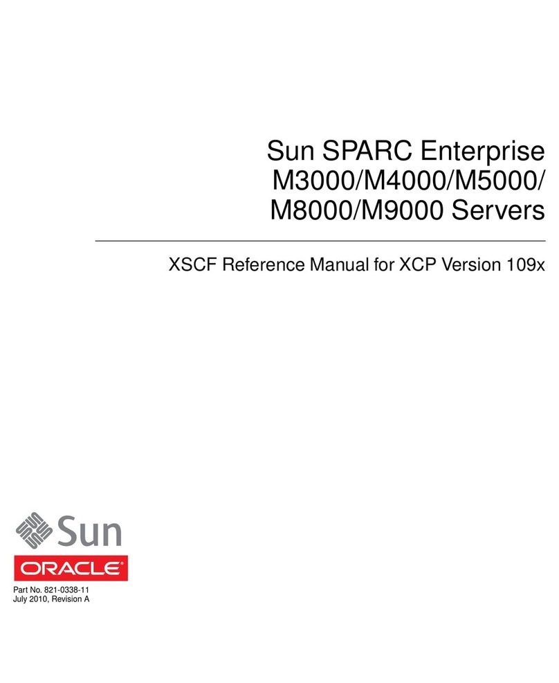 Oracle SPARC Enterprise M3000 Reference manual