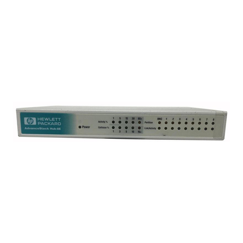 HP J3128A AdvanceStack 10Base-T Hub-8E Installation and operating manual HP J3128A AdvanceStack 10Base-T Hub-8E Installation and operating manual