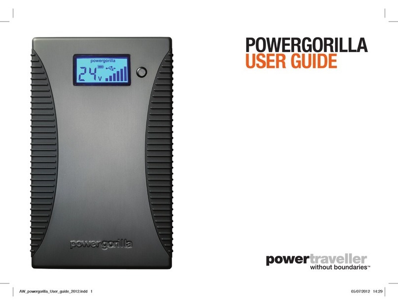 PowerTraveller Powergorilla User manual