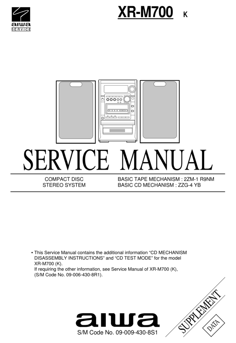Aiwa XR-M700 User manual