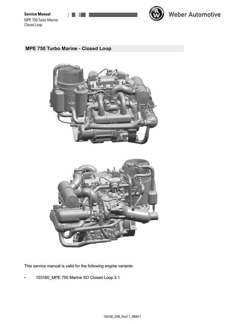 Weber MPE 750 Turbo Marine Service manual