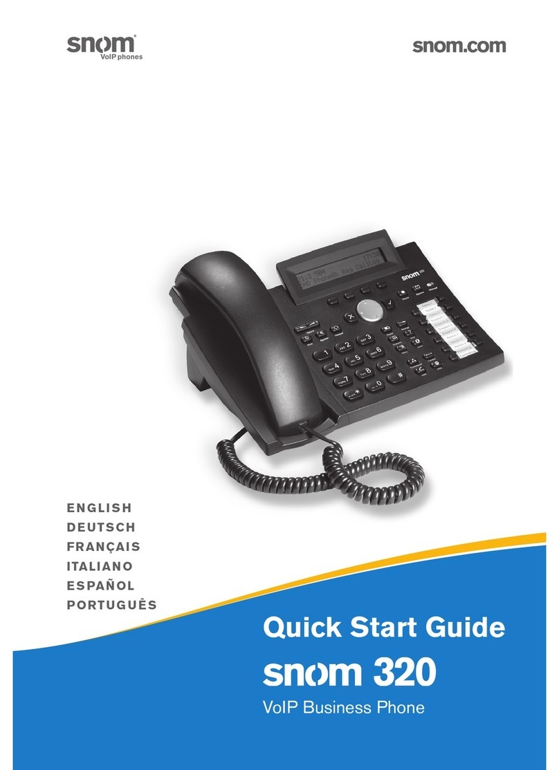 Snom 320 quick start guide