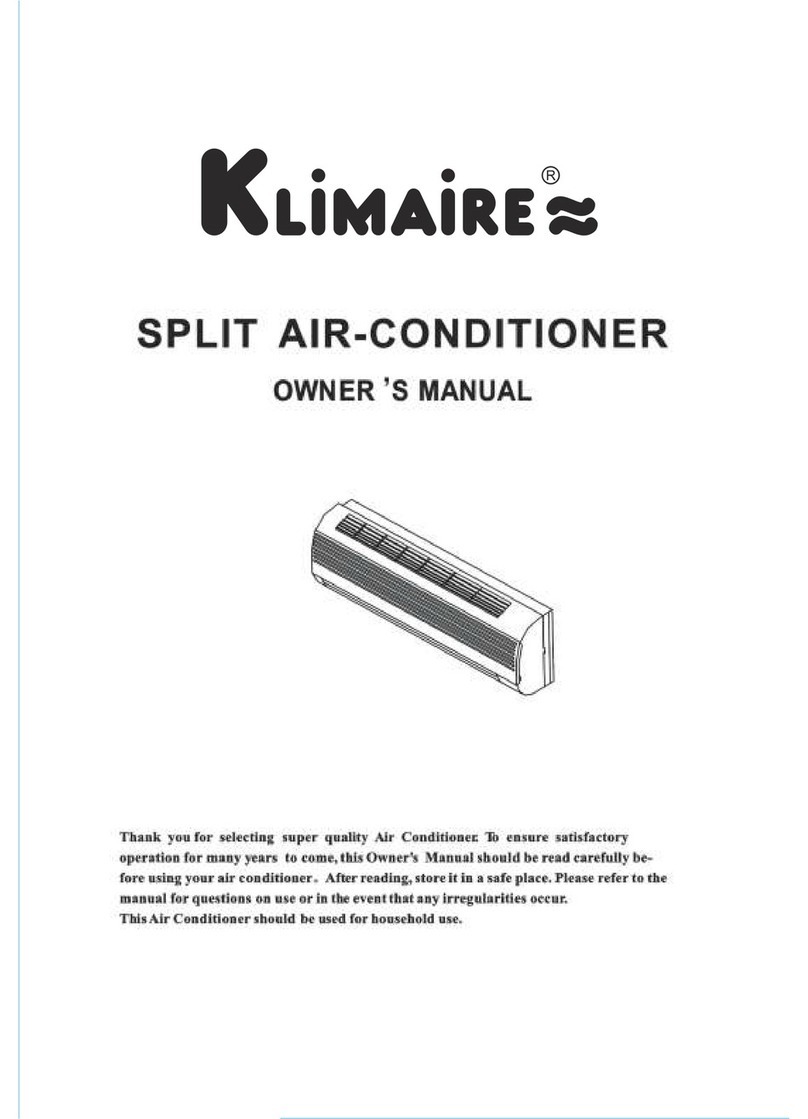 Klimaire KSW012-C113 User manual Klimaire KSW012-C113 User manual