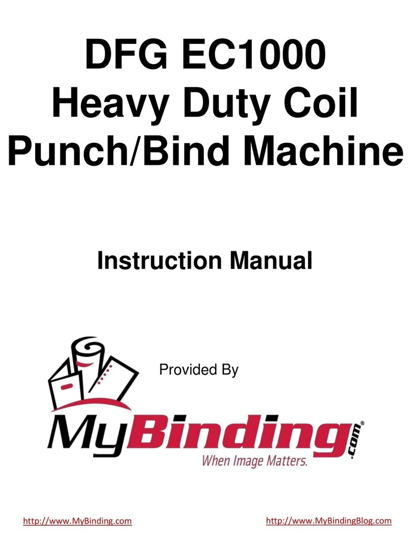 MyBinding DFG EC1000 User manual