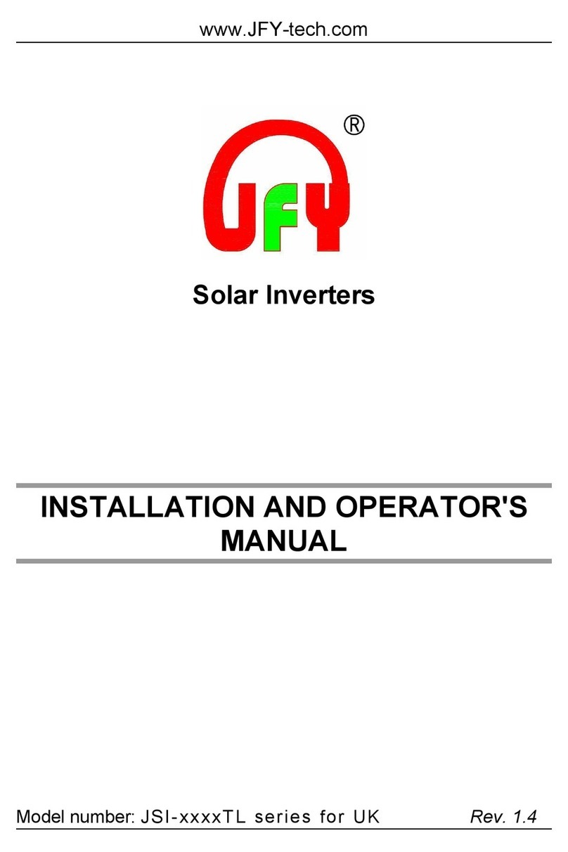 JFY tech JSI-1100TL Installation and operator's manual