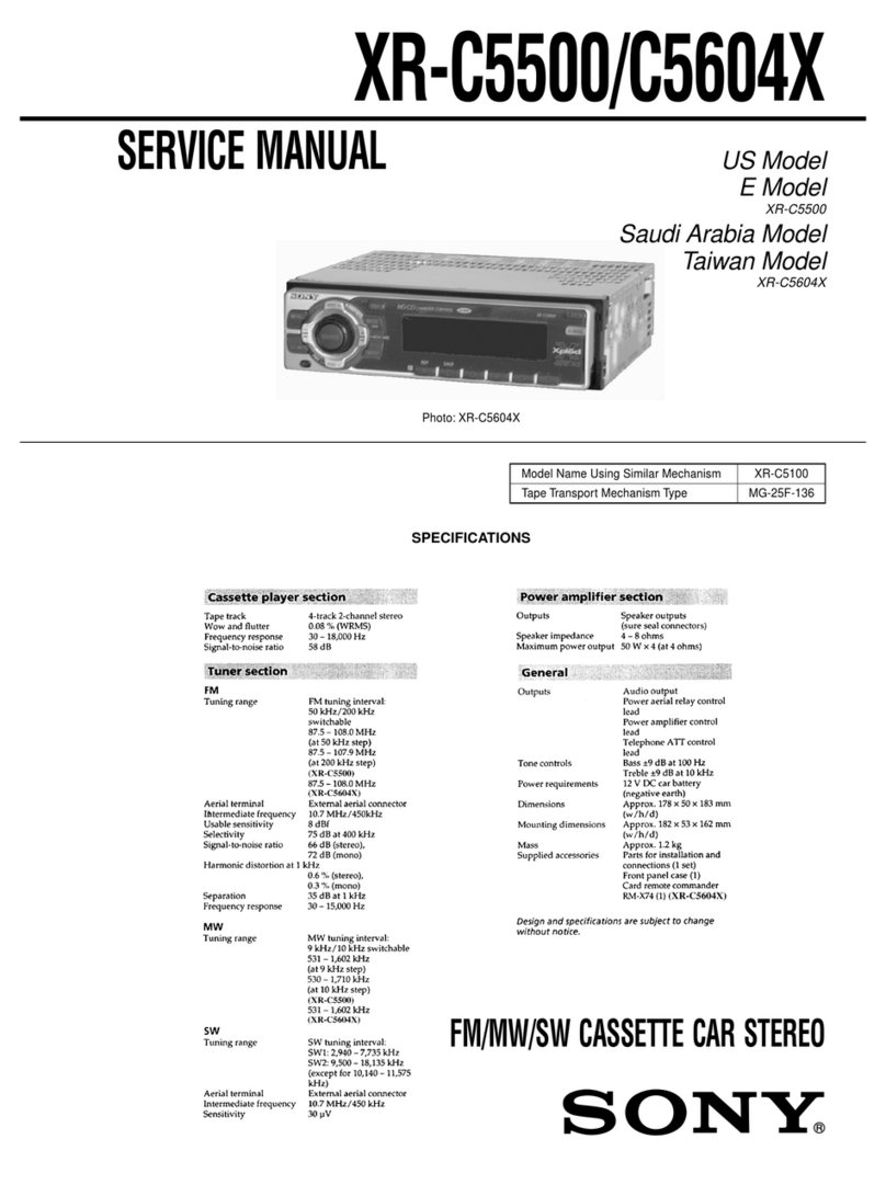 Sony XR-C5500 Service manual