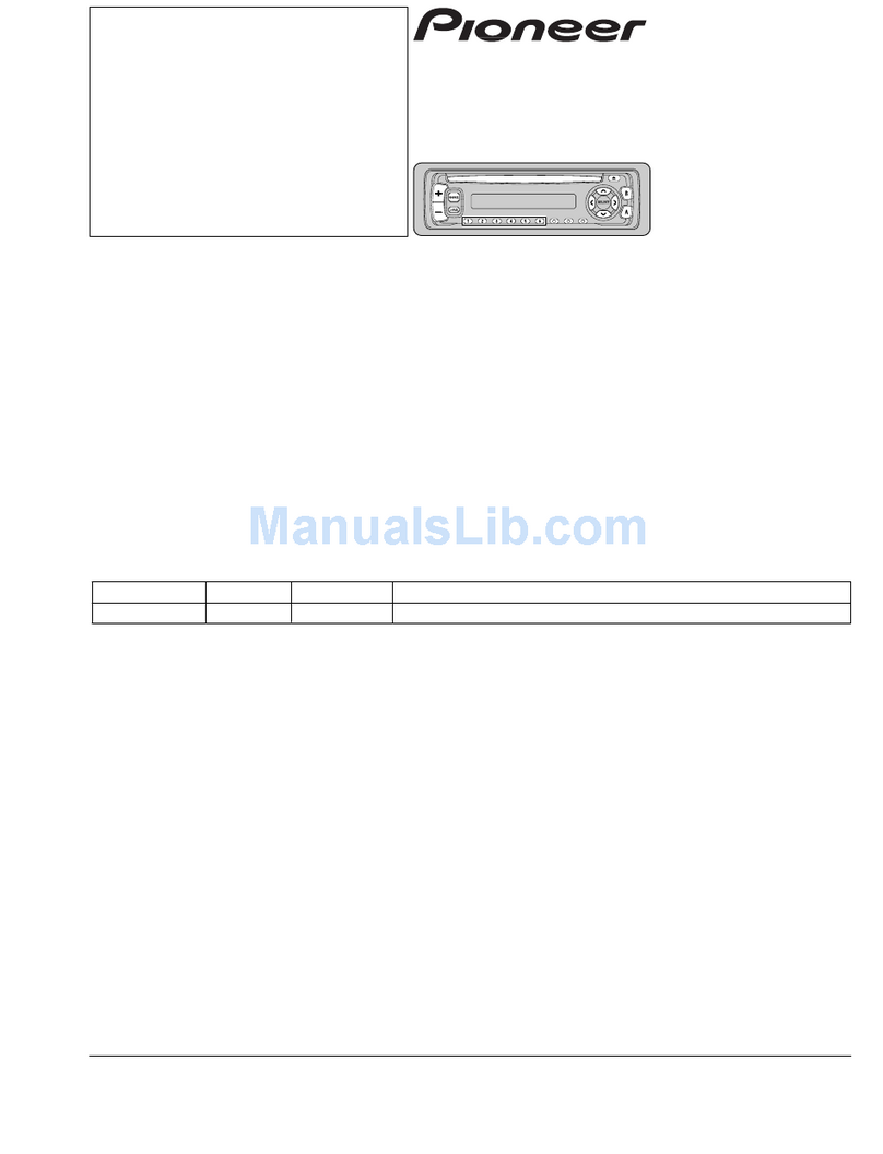 Pioneer DEH-1100 Service manual