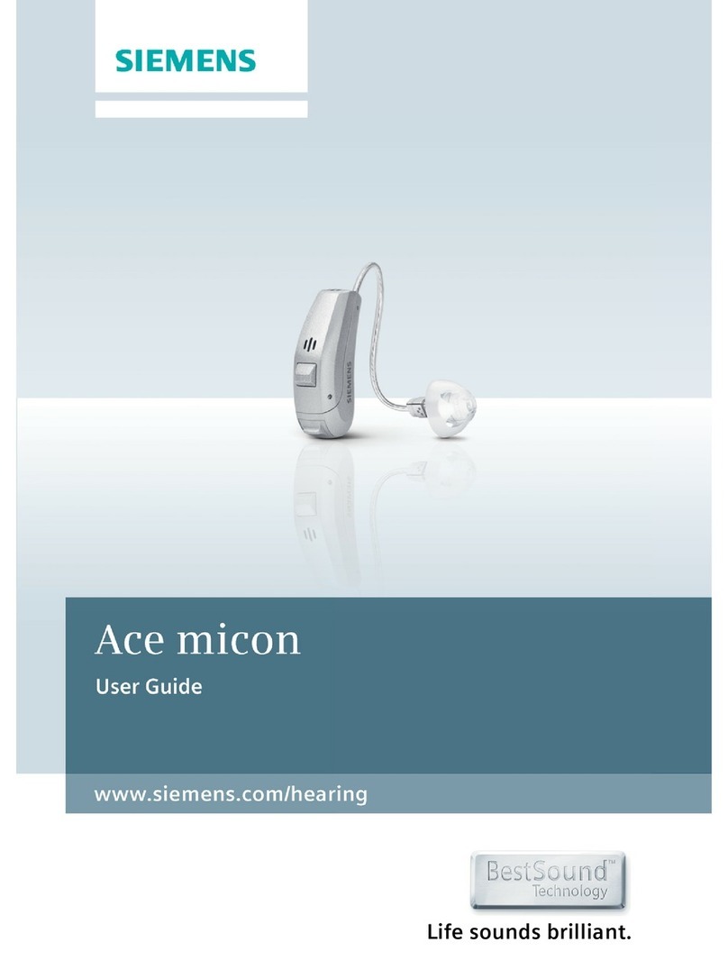 Siemens BestSound Ace micon User manual Siemens BestSound Ace micon User manual