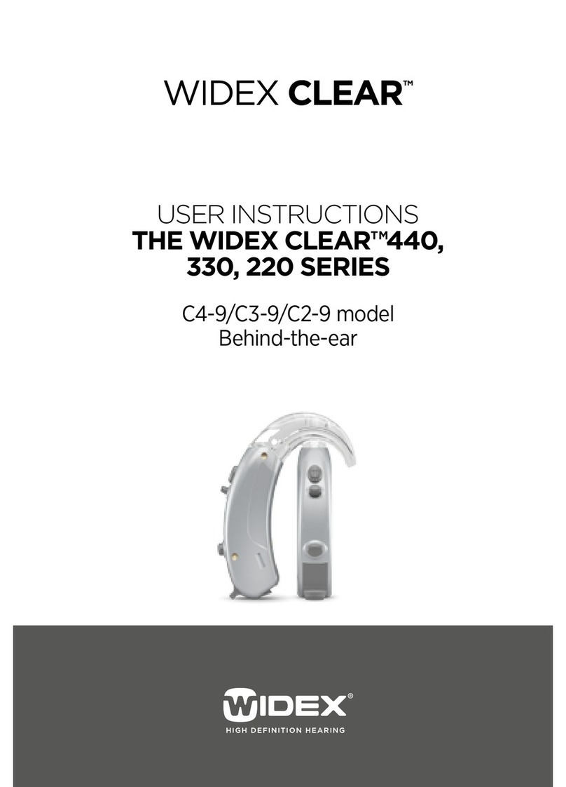 Widex CLEAR C4-9 User instructions