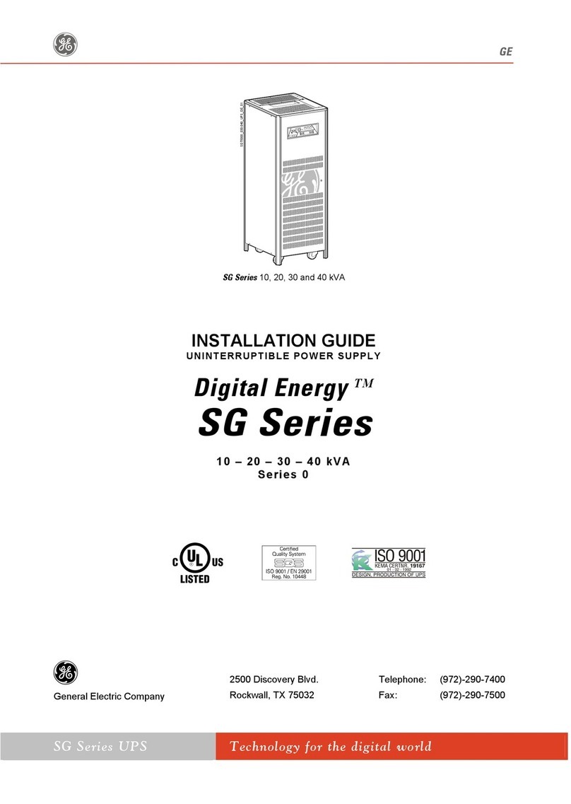 GE Digital Energy SG Series User manual GE Digital Energy SG Series User manual