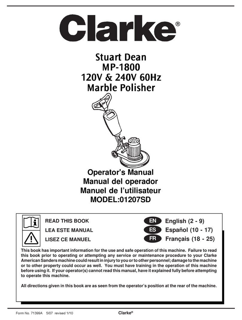 Clarke 01207SD User manual