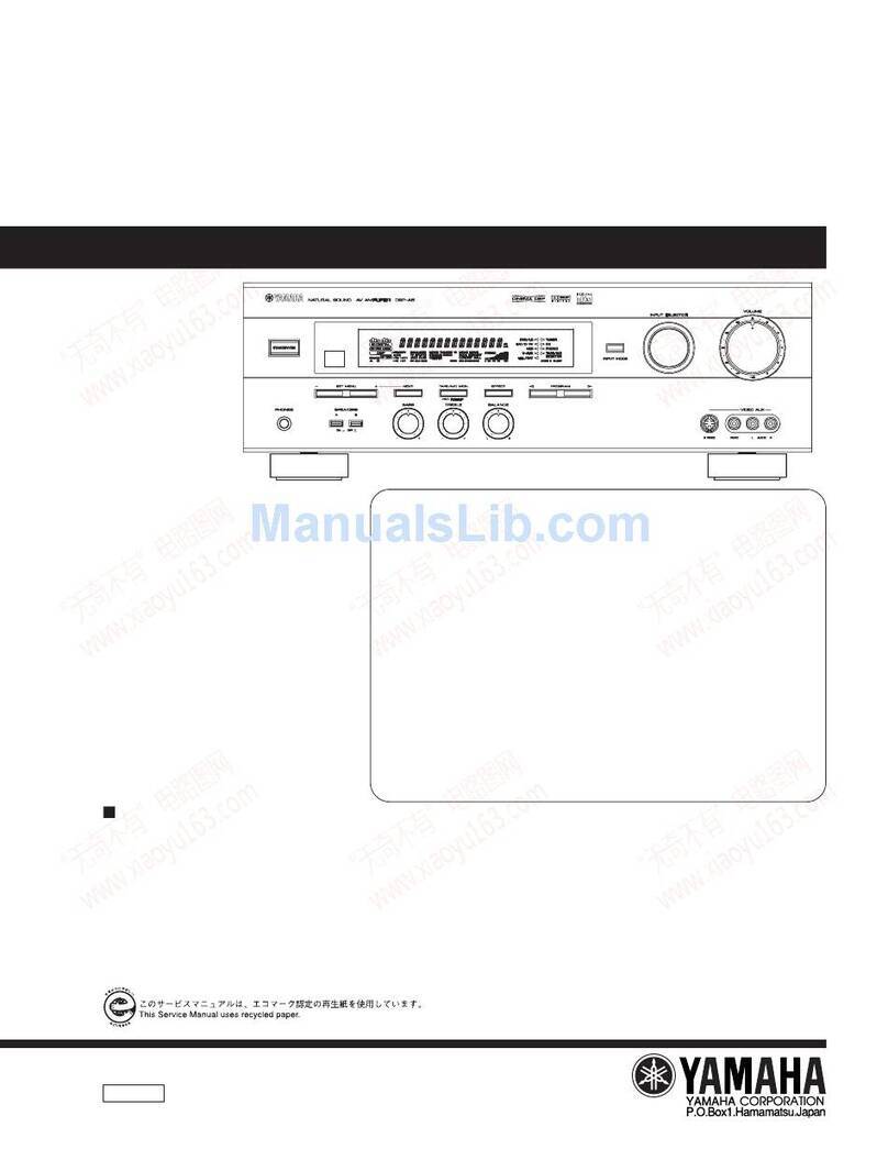 Yamaha DSP-A5 User manual Yamaha DSP-A5 User manual