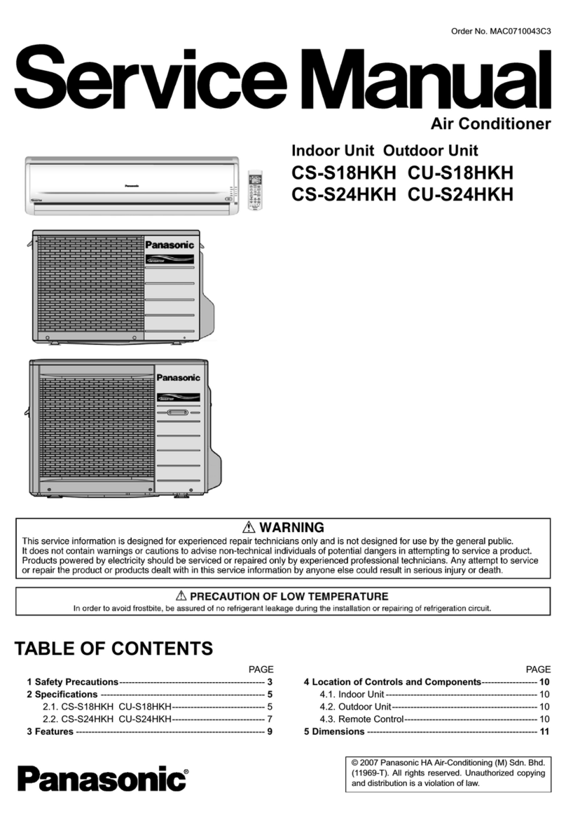 Panasonic CS-S18HKH User manual Panasonic CS-S18HKH User manual