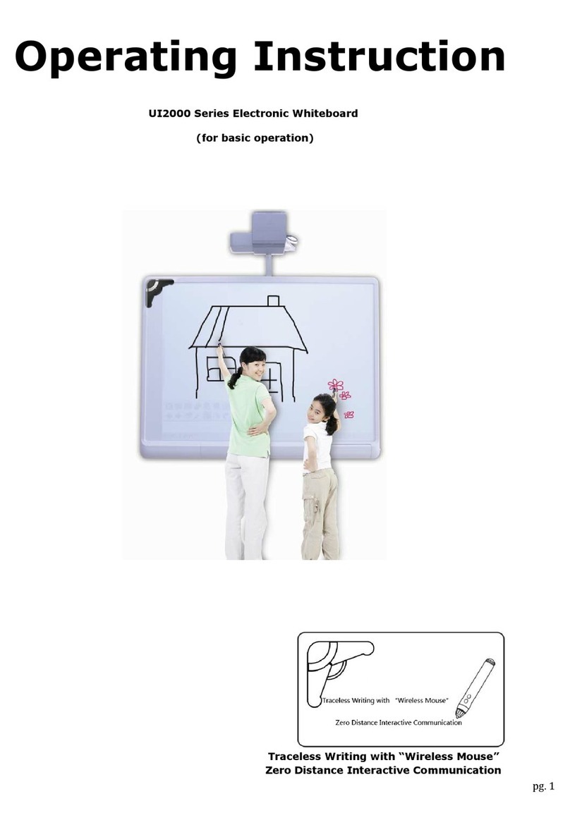 Novatek UI2000 Series Electronic Whiteboard Operating instruction Novatek UI2000 Series Electronic Whiteboard Operating instruction