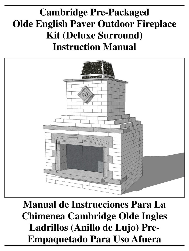 CAMBRIDGE Pre-Packaged Olde English Paver Fireplace Kit Deluxe... instruction manual CAMBRIDGE Pre-Packaged Olde English Paver Fireplace Kit Deluxe... instruction manual