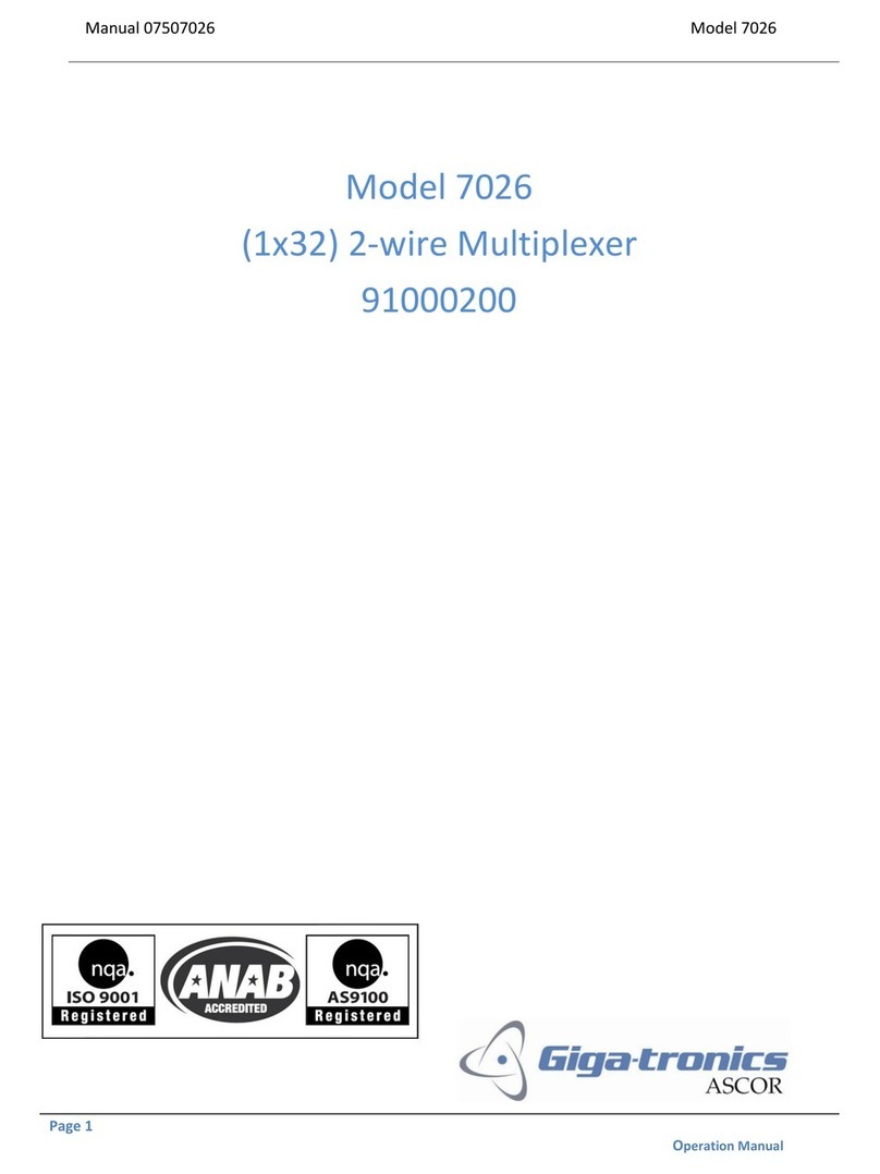 Giga-tronics 7026 manual