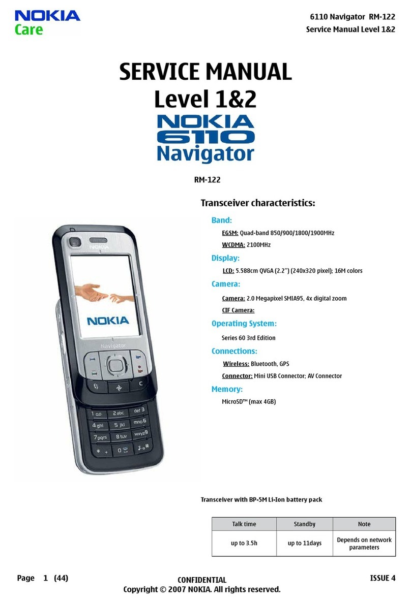 Nokia 6110 - Navigator Smartphone 40 MB User manual Nokia 6110 - Navigator Smartphone 40 MB User manual
