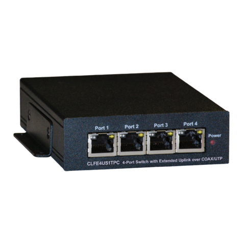 Comnet CLFE4US1TPC Installation and operation manual
