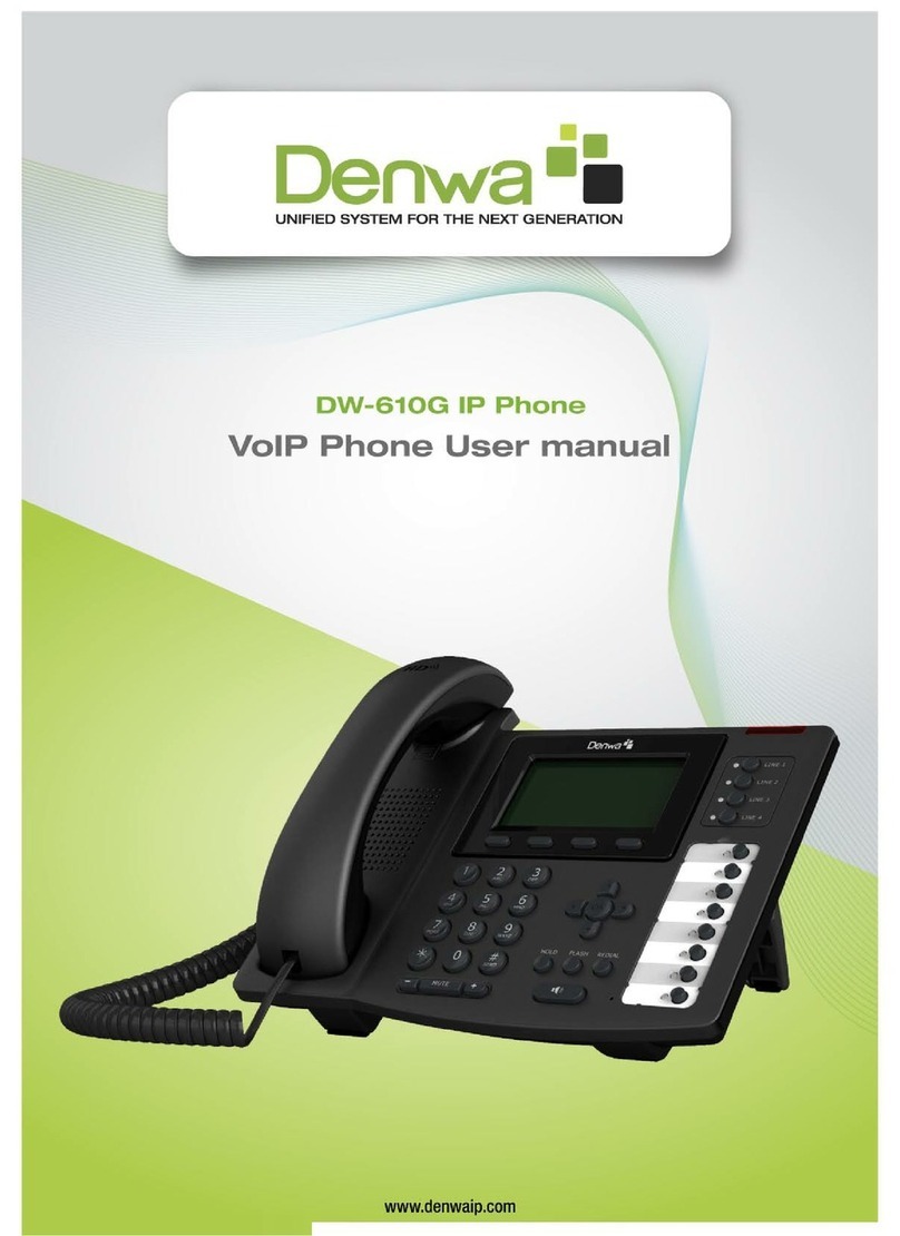Denwa Communications DW-610G User manual Denwa Communications DW-610G User manual