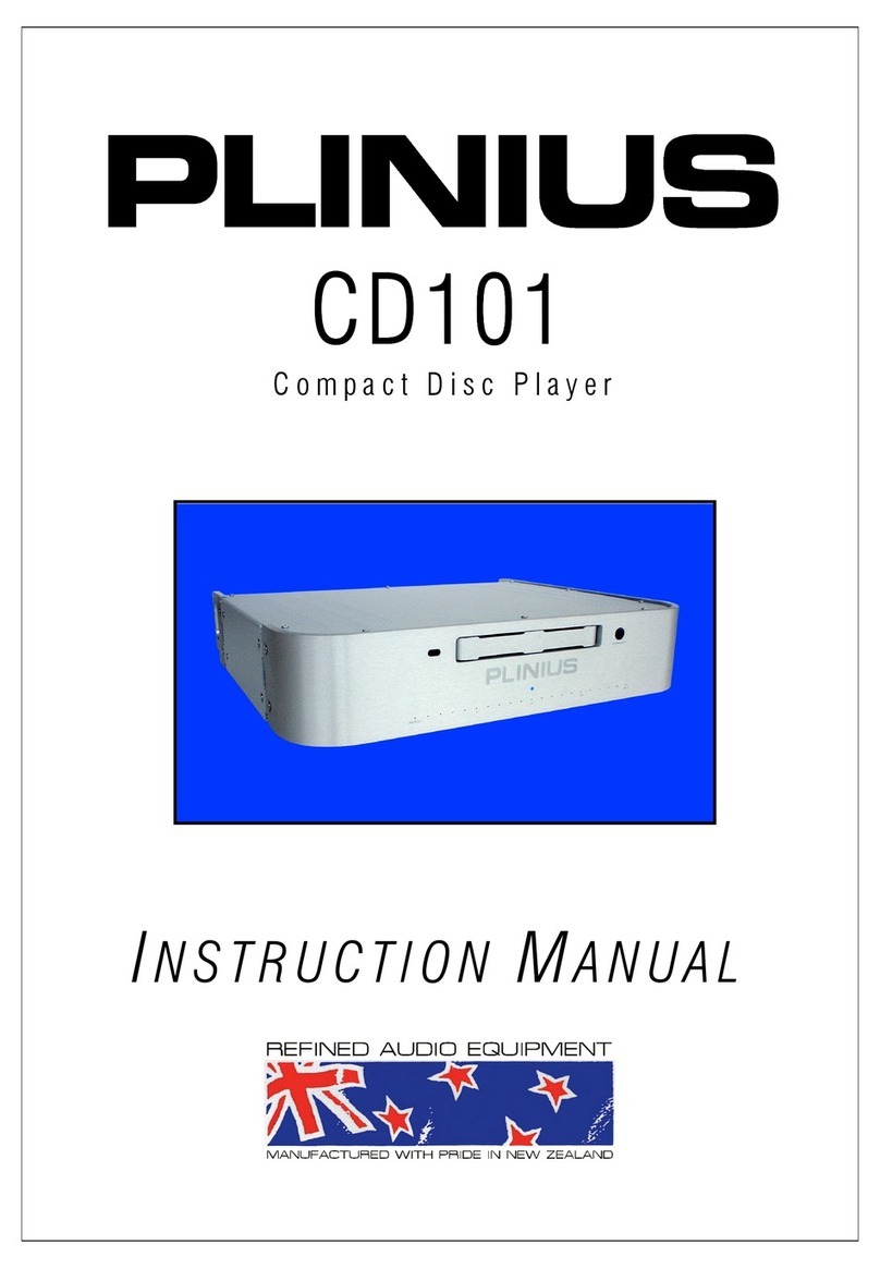 Plinius CD-101 User manual