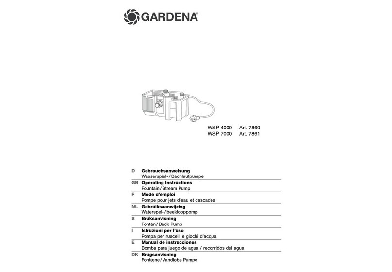 Gardena WSP 4000 operating instructions