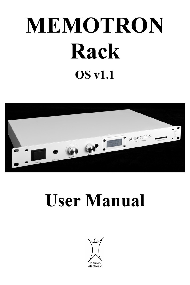Manikin Memotron user manual