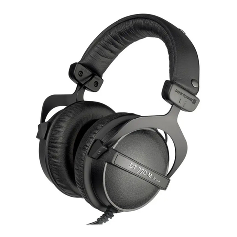 Beyerdynamic DT 770 M User manual Beyerdynamic DT 770 M User manual