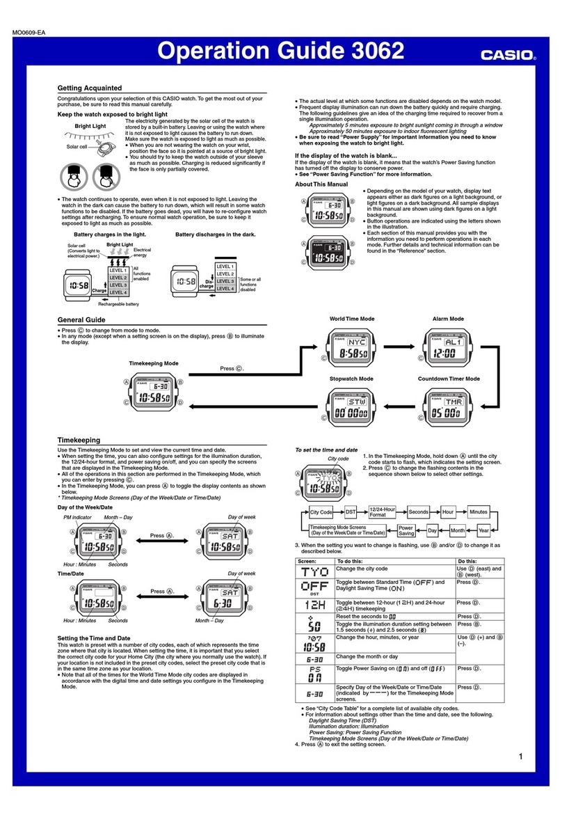 Casio 3062 User manual
