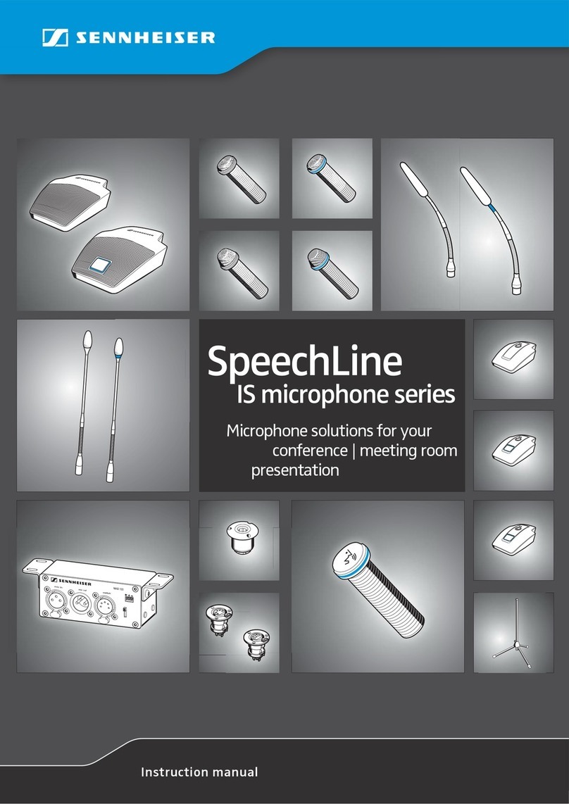 Sennheiser SpeechLine IS Microphone Series User manual