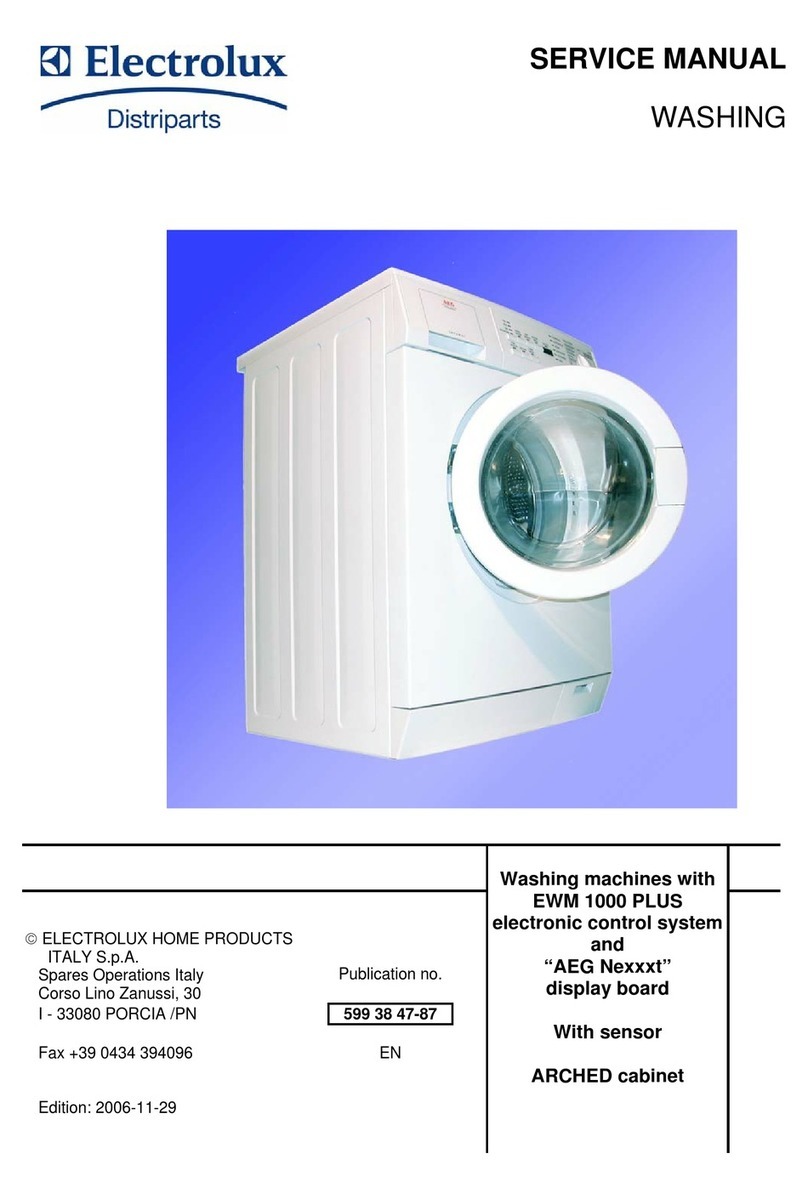 Electrolux Washing machines with EWM 1000 PLUS Service manual