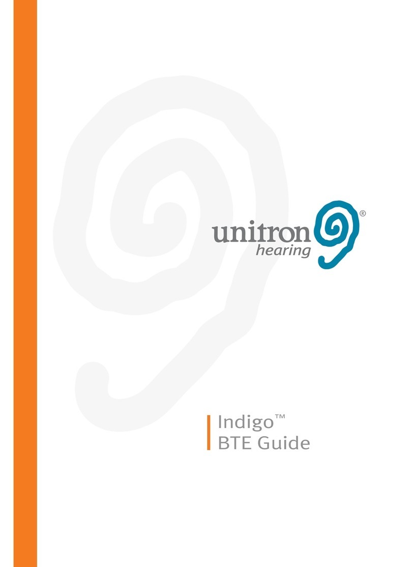 Unitron Indigo BTE User manual Unitron Indigo BTE User manual