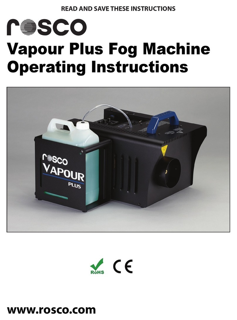 Rosco Vapour Plus Fog Machine User manual